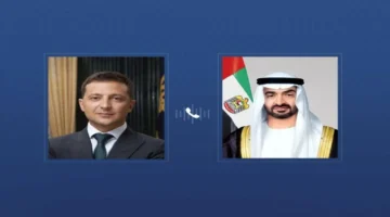 زيلينسكي يدين الاعتداءات الإيرانية خلال اتصال هاتفي مع محمد بن زايد